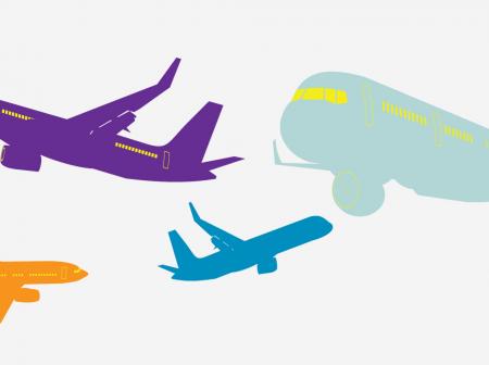 Airplane illustrations.