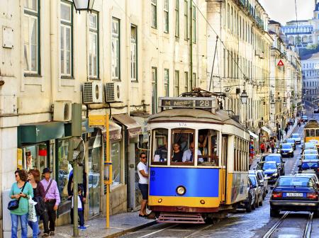 A street in Lisbon.