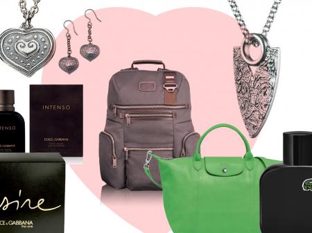 Jewellery, cosmetics and bags.