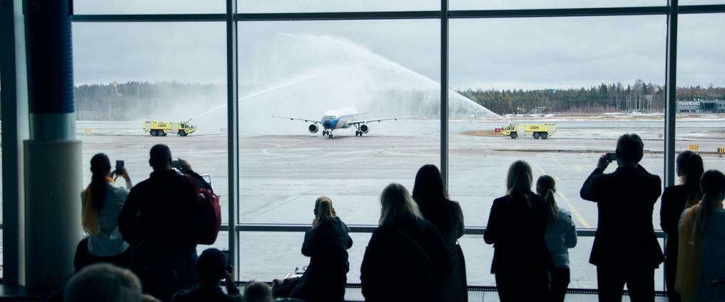 Lufthansa 50 years at Helsinki Airport