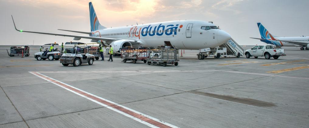 Flydubai at the airport
