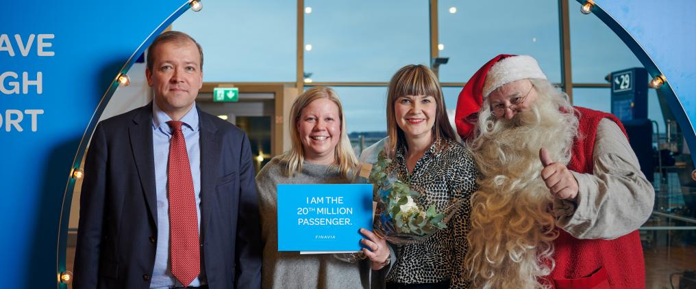 Helsinki-Vantaa teki jälleen ennätyksen: tänään ylitettiin 20 miljoonan matkustajan raja