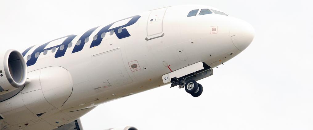 Finnairin koneen etuosa