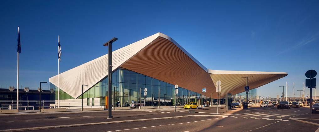 Helsinki Airport terminal.