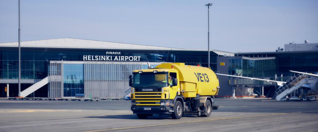 Helsinki Airpport asematasolla kalustoa