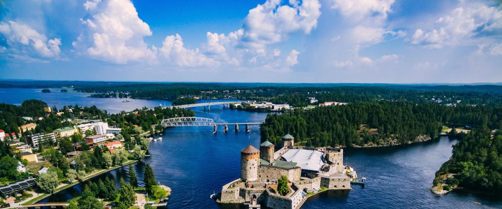 Ilmakuva Olavinlinnasta