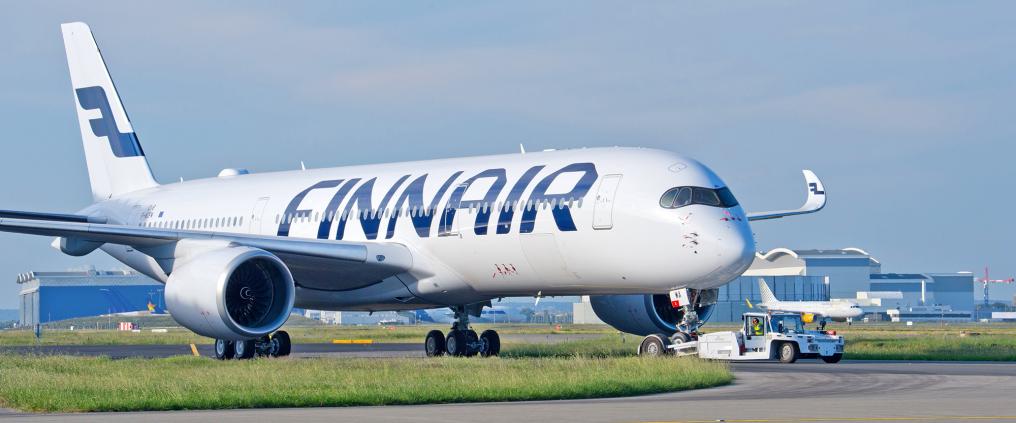 Finnair Airbus A350 airplane.