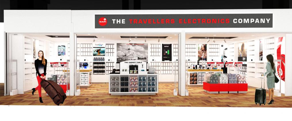 Arkkitehtuurinen visualisointi Capi Electronics Storen edustasta.