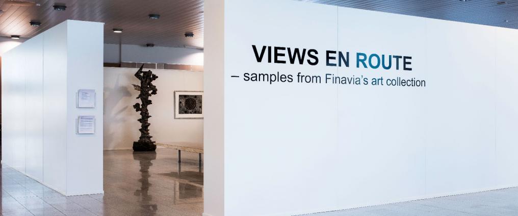 An art gallery at Helsinki Airport.