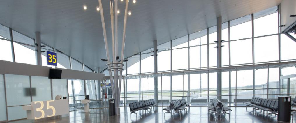 Gate 35 area at Helsinki airport.