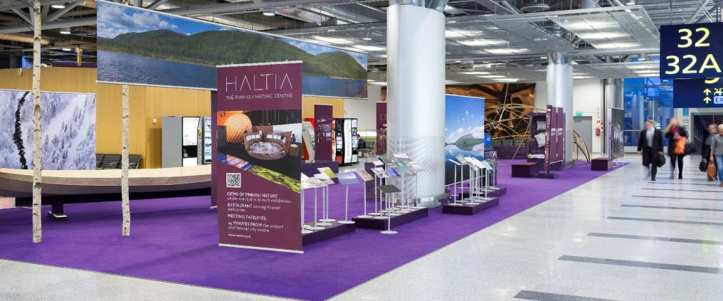 An illustration of a new area of Helsinki Airport.