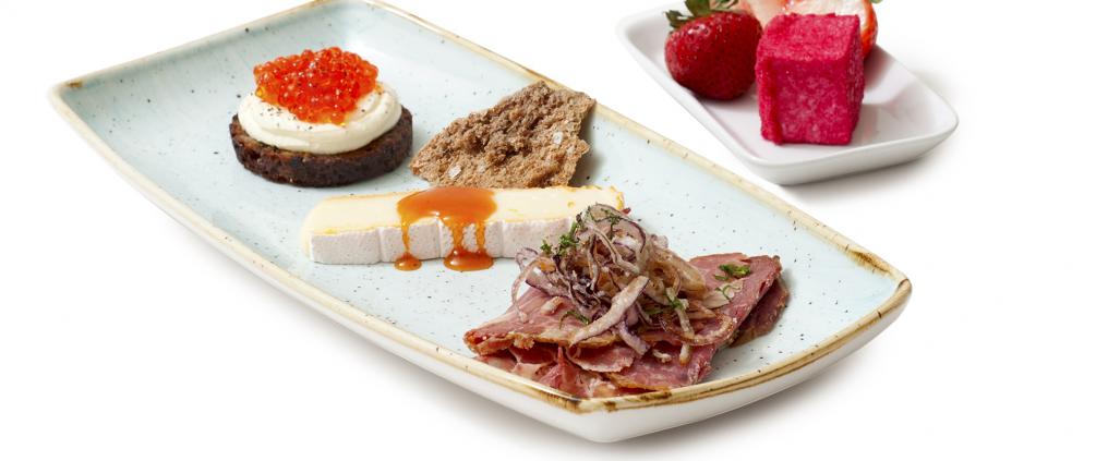 Tasting-menu, Tastes of Helsinki Airport -lautanen.