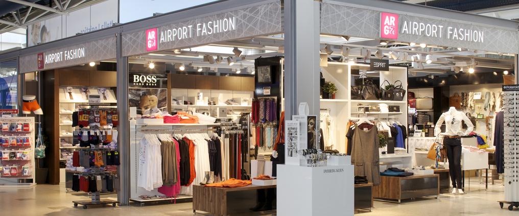 Store front of Airport Fashion at Helsinki airport.
