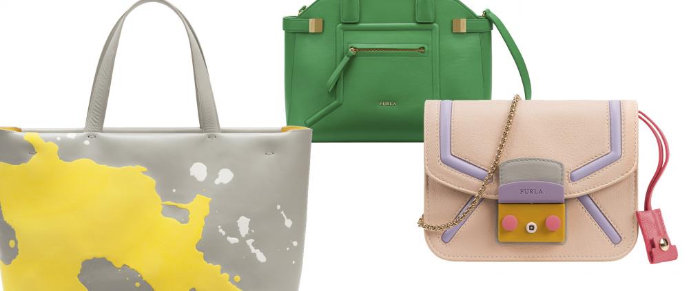 Bags by the brand Furla.