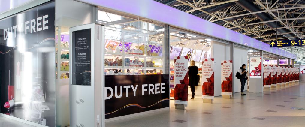 A dutyfree store at airport.