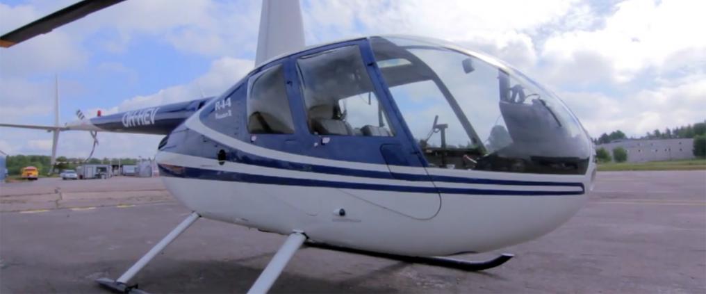 Helicopter on a ground.