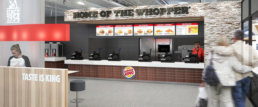 Burger king store-front visualization.