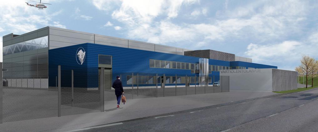 An illustrative image of a helicopter base.