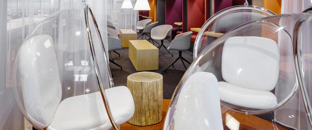 Luksus lounge lentokentällä.