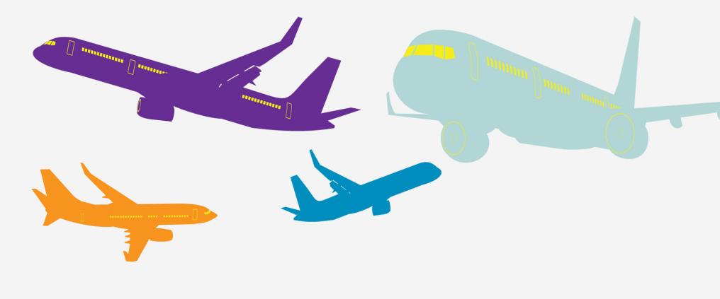 Airplane illustrations.