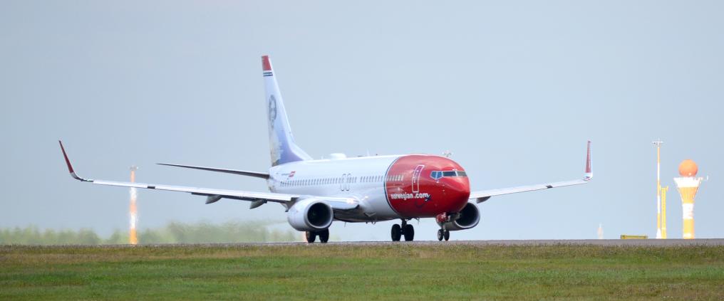 Norwegian Air airplane.