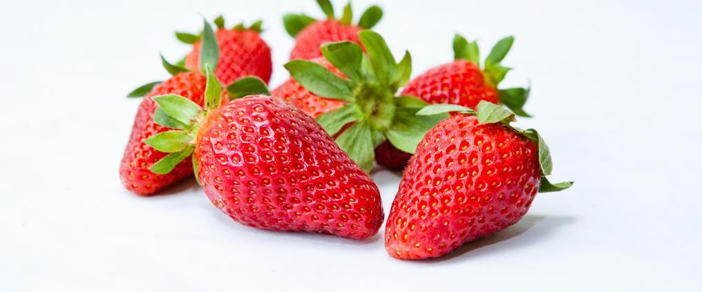 Fresh strawberries.