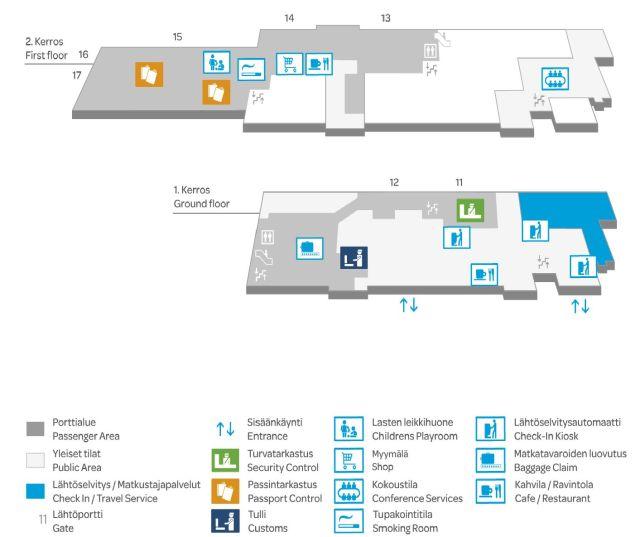 Oulu Airport map | Finavia