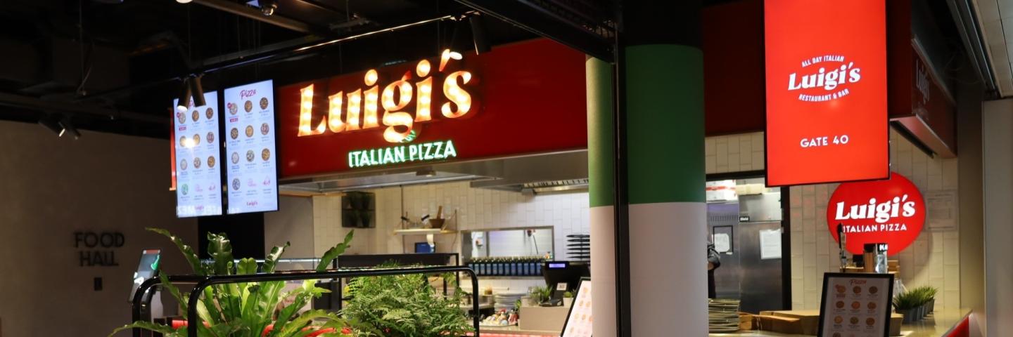 Luigi's Italian Pizza tuloaulassa.