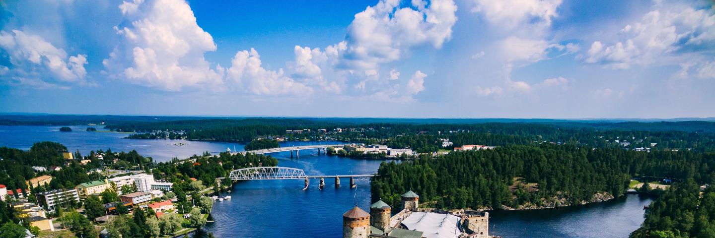Ilmakuva Olavinlinnasta