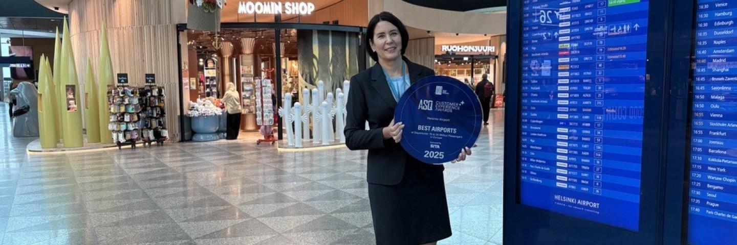 Helsinki-Vantaan palkinto: Best Airports - Departures