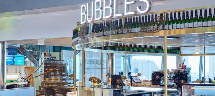 Bubbles-ravintola Helsinki-Vantaalla