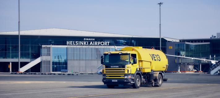 Helsinki Airpport asematasolla kalustoa