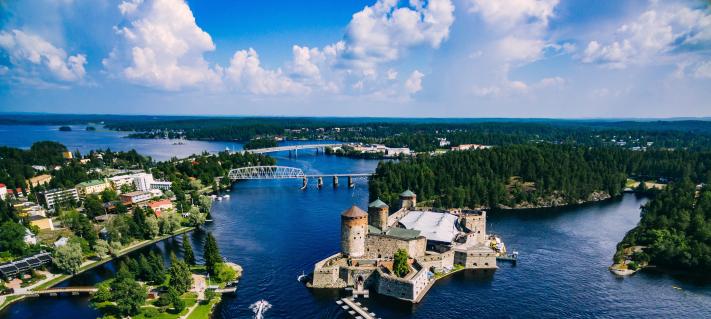 Ilmakuva Olavinlinnasta